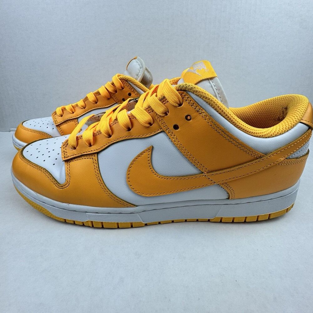 Nike Dunk Low Laser Orange Womens Size 11.5 DD1503-800 Orange White Sneakers - Picture 2 of 9